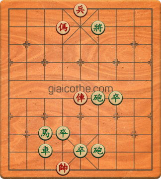 Bàn cờ tướng bài tập Cờ Tướng Haga thế Vừa ván 109 - Độ khó Khó