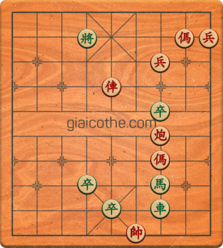 Bàn cờ tướng bài tập Cờ Tướng Haga thế Vừa ván 113 - Độ khó Khó