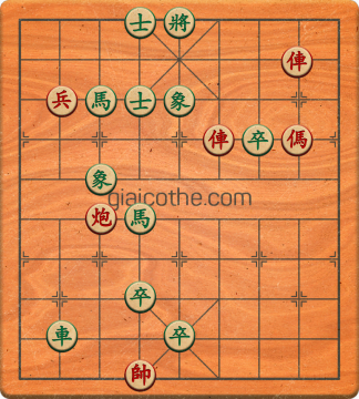 Bàn cờ tướng bài tập Cờ Tướng Haga thế Vừa ván 121 - Độ khó Khó