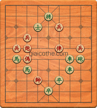 Bàn cờ tướng bài tập Cờ Tướng Haga thế Vừa ván 124 - Độ khó Khó