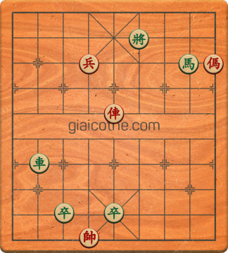 Bàn cờ tướng bài tập Cờ Tướng Haga thế Vừa ván 125 - Độ khó Khó