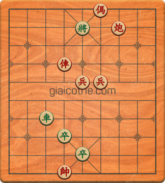 Bàn cờ tướng bài tập Cờ Tướng Haga thế Vừa ván 13 - Độ khó Trung Bình