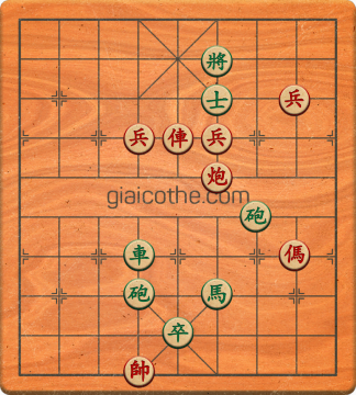 Bàn cờ tướng bài tập Cờ Tướng Haga thế Vừa ván 130 - Độ khó Khó