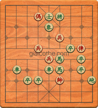 Bàn cờ tướng bài tập Cờ Tướng Haga thế Vừa ván 136 - Độ khó Khó