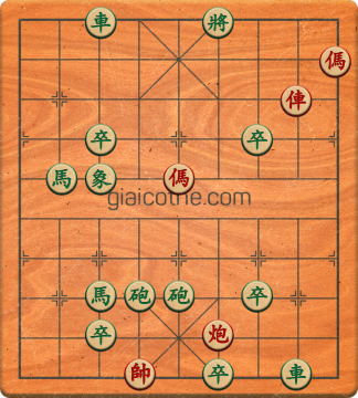 Bàn cờ tướng bài tập Cờ Tướng Haga thế Vừa ván 14 - Độ khó Trung Bình