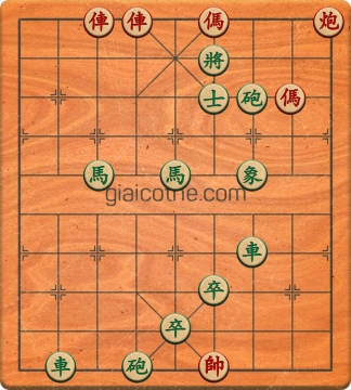 Bàn cờ tướng bài tập Cờ Tướng Haga thế Vừa ván 145 - Độ khó Khó