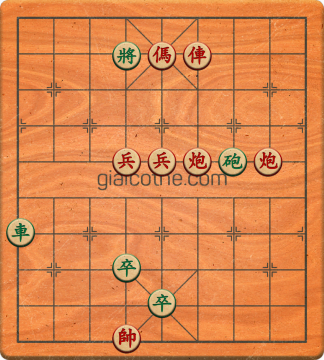 Bàn cờ tướng bài tập Cờ Tướng Haga thế Vừa ván 146 - Độ khó Khó