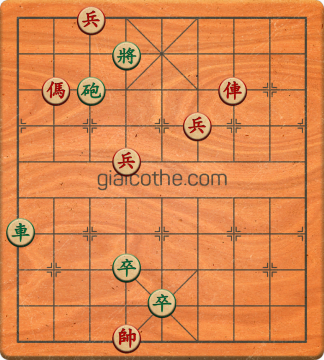 Bàn cờ tướng bài tập Cờ Tướng Haga thế Vừa ván 165 - Độ khó Khó