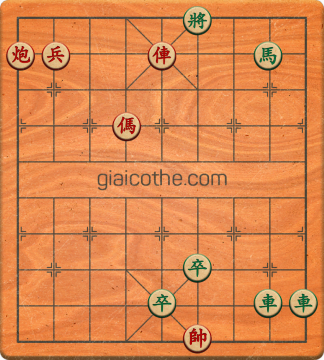 Bàn cờ tướng bài tập Cờ Tướng Haga thế Vừa ván 17 - Độ khó Trung Bình