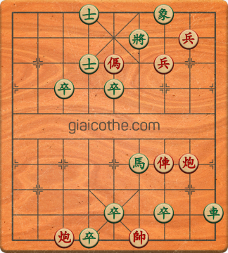 Bàn cờ tướng bài tập Cờ Tướng Haga thế Vừa ván 179 - Độ khó Khó