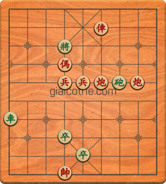 Bàn cờ tướng bài tập Cờ Tướng Haga thế Vừa ván 184 - Độ khó Khó