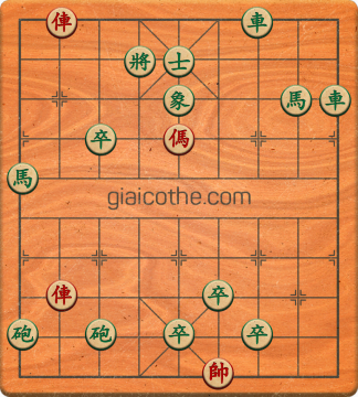 Bàn cờ tướng bài tập Cờ Tướng Haga thế Vừa ván 187 - Độ khó Khó