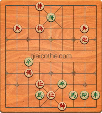 Bàn cờ tướng bài tập Cờ Tướng Haga thế Vừa ván 190 - Độ khó Khó