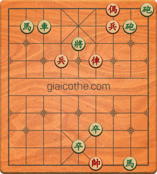 Bàn cờ tướng bài tập Cờ Tướng Haga thế Vừa ván 194 - Độ khó Khó