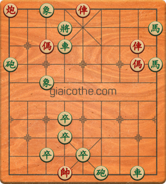 Bàn cờ tướng bài tập Cờ Tướng Haga thế Vừa ván 2 - Độ khó Trung Bình