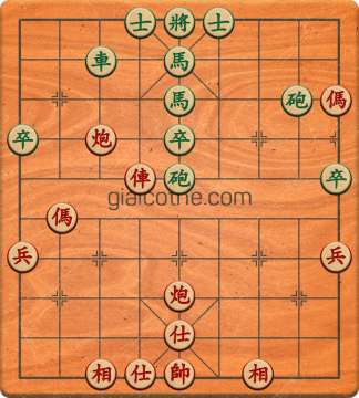 Bàn cờ tướng bài tập Cờ Tướng Haga thế Vừa ván 201 - Độ khó Trung Bình