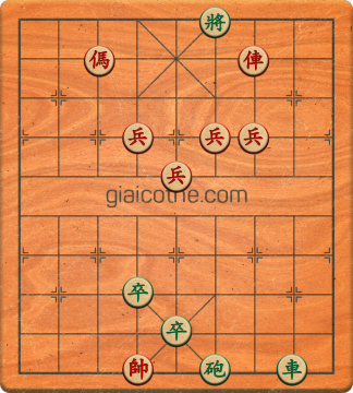 Bàn cờ tướng bài tập Cờ Tướng Haga thế Vừa ván 203 - Độ khó Khó