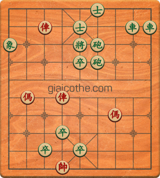 Bàn cờ tướng bài tập Cờ Tướng Haga thế Vừa ván 205 - Độ khó Khó