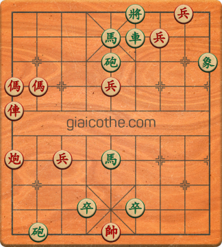 Bàn cờ tướng bài tập Cờ Tướng Haga thế Vừa ván 215 - Độ khó Trung Bình