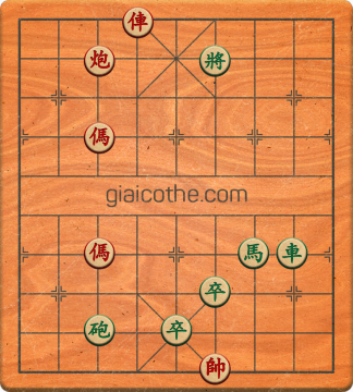 Bàn cờ tướng bài tập Cờ Tướng Haga thế Vừa ván 221 - Độ khó Khó