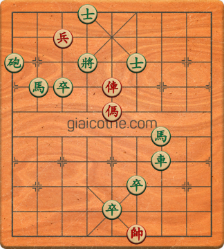 Bàn cờ tướng bài tập Cờ Tướng Haga thế Vừa ván 223 - Độ khó Khó