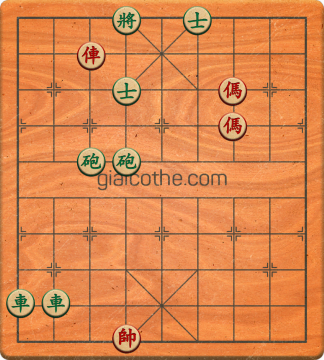 Bàn cờ tướng bài tập Cờ Tướng Haga thế Vừa ván 224 - Độ khó Khó