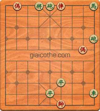 Bàn cờ tướng bài tập Cờ Tướng Haga thế Vừa ván 230 - Độ khó Khó