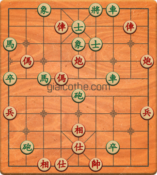 Bàn cờ tướng bài tập Cờ Tướng Haga thế Vừa ván 245 - Độ khó Trung Bình