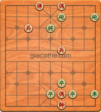 Bàn cờ tướng bài tập Cờ Tướng Haga thế Vừa ván 250 - Độ khó Khó