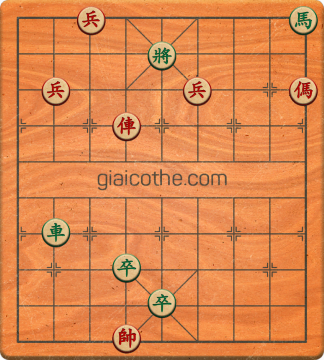 Bàn cờ tướng bài tập Cờ Tướng Haga thế Vừa ván 254 - Độ khó Khó