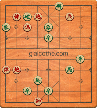 Bàn cờ tướng bài tập Cờ Tướng Haga thế Vừa ván 258 - Độ khó Khó