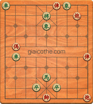 Bàn cờ tướng bài tập Cờ Tướng Haga thế Vừa ván 262 - Độ khó Trung Bình