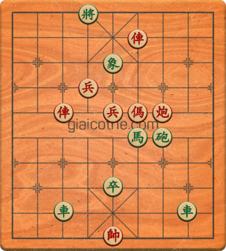 Bàn cờ tướng bài tập Cờ Tướng Haga thế Vừa ván 265 - Độ khó Khó