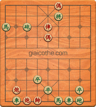 Bàn cờ tướng bài tập Cờ Tướng Haga thế Vừa ván 267 - Độ khó Khó