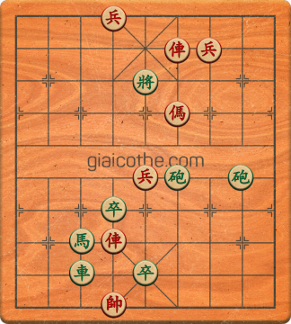 Bàn cờ tướng bài tập Cờ Tướng Haga thế Vừa ván 274 - Độ khó Khó