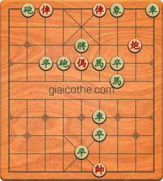 Bàn cờ tướng bài tập Cờ Tướng Haga thế Vừa ván 275 - Độ khó Khó