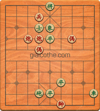 Bàn cờ tướng bài tập Cờ Tướng Haga thế Vừa ván 276 - Độ khó Khó