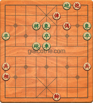 Bàn cờ tướng bài tập Cờ Tướng Haga thế Vừa ván 29 - Độ khó Khó