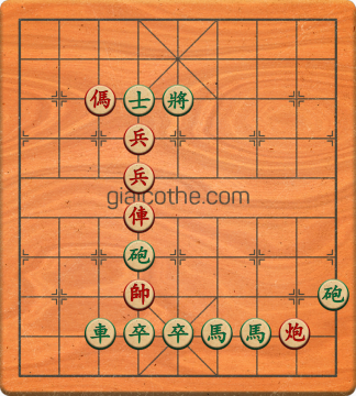 Bàn cờ tướng bài tập Cờ Tướng Haga thế Vừa ván 290 - Độ khó Khó