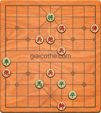 Bàn cờ tướng bài tập Cờ Tướng Haga thế Vừa ván 300 - Độ khó Khó