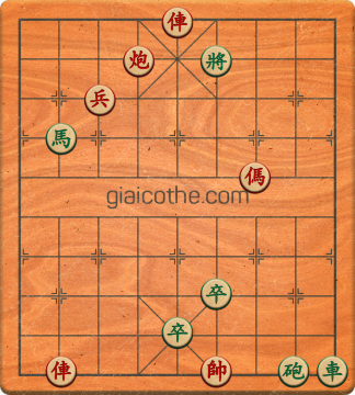 Bàn cờ tướng bài tập Cờ Tướng Haga thế Vừa ván 306 - Độ khó Khó