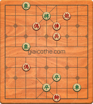 Bàn cờ tướng bài tập Cờ Tướng Haga thế Vừa ván 308 - Độ khó Khó