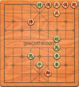 Bàn cờ tướng bài tập Cờ Tướng Haga thế Vừa ván 313 - Độ khó Khó