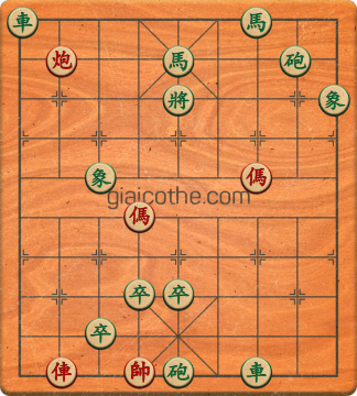 Bàn cờ tướng bài tập Cờ Tướng Haga thế Vừa ván 319 - Độ khó Khó