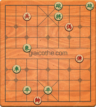 Bàn cờ tướng bài tập Cờ Tướng Haga thế Vừa ván 334 - Độ khó Khó