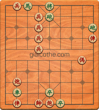 Bàn cờ tướng bài tập Cờ Tướng Haga thế Vừa ván 349 - Độ khó Khó