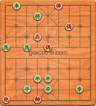 Bàn cờ tướng bài tập Cờ Tướng Haga thế Vừa ván 35 - Độ khó Trung Bình