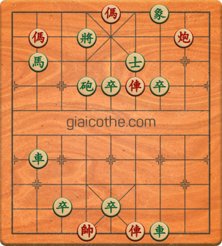 Bàn cờ tướng bài tập Cờ Tướng Haga thế Vừa ván 36 - Độ khó Trung Bình