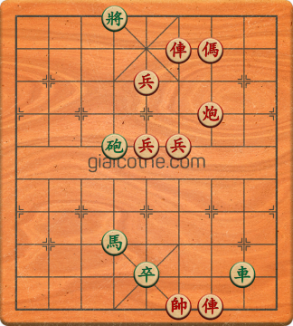 Bàn cờ tướng bài tập Cờ Tướng Haga thế Vừa ván 361 - Độ khó Khó