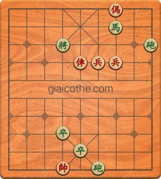 Bàn cờ tướng bài tập Cờ Tướng Haga thế Vừa ván 365 - Độ khó Khó